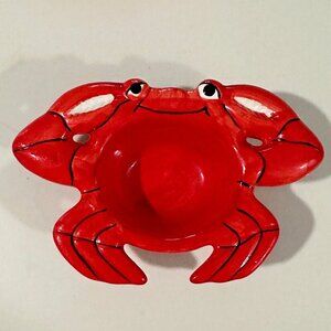 Set of five Vintage Ceramic CRAB BUTTER BOWL DISH Le Gourmet Chef Tableware 5"